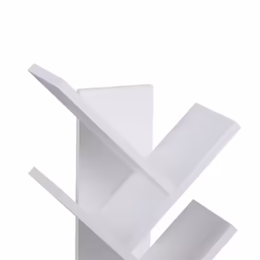 Relaxdays White Bookshelf in Tree Shape