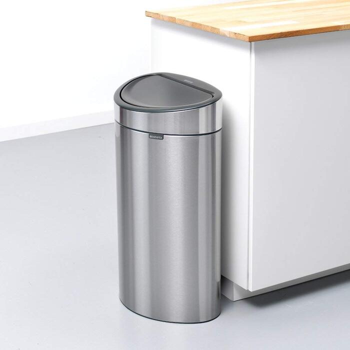Відро Brabantia Touch Bin New з нержавіючої сталі, 40 л, матове, 32.8 x 48.3 см