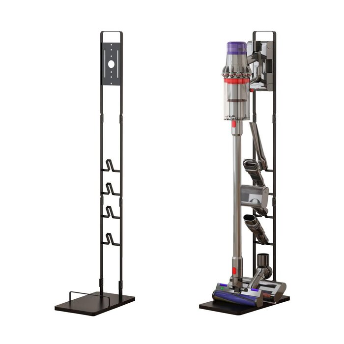 Підставка для пилососів Dyson Gen5 V15s, V15, V12 Slim, V11, V10, V8, V7, V6 - металева, без свердління, мобільна, чорна