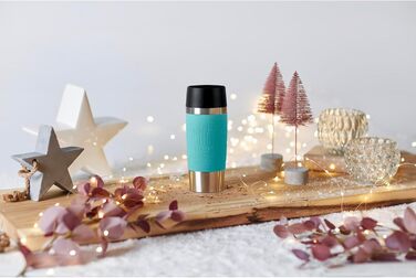 Термокружка Emsa Travel Mug Classic, 360 мл, Mintgrün, з рукавом, 4 год гаряче, 8 год холодне, 100% герметична