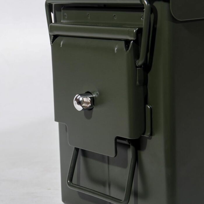 Ammunition Box, US Ammo Box, Cartridge Box, Storage Box for Lithium Batteries, Ammunition (Lockable - 28cm) (Lockable - 30cm)