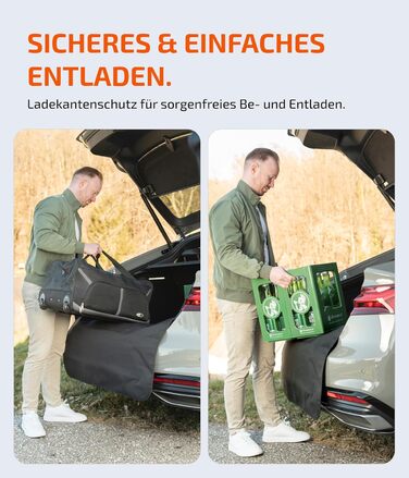 Захист для вантажного відсіку автомобіля [з підкладкою & водонепроникний] – універсальний килимок для багажника, підходить для легкових автомобілів та SUV – захист для багажника від бруду та подряпин (100x100 см)
