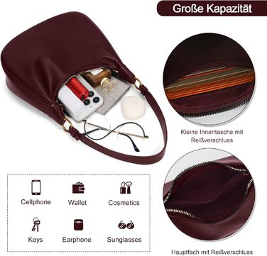 Сумка жіноча GSenhui Y2K через плече, червона (м'яка екошкіра)