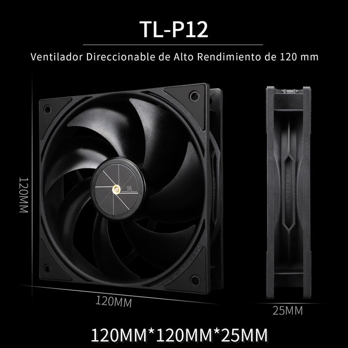 Thermalright Assassin X 120R Black - Кулер для CPU з цифровим дисплеєм, підтримка AM4/AM5, Intel LGA1851/1700/1150/1151/1200
