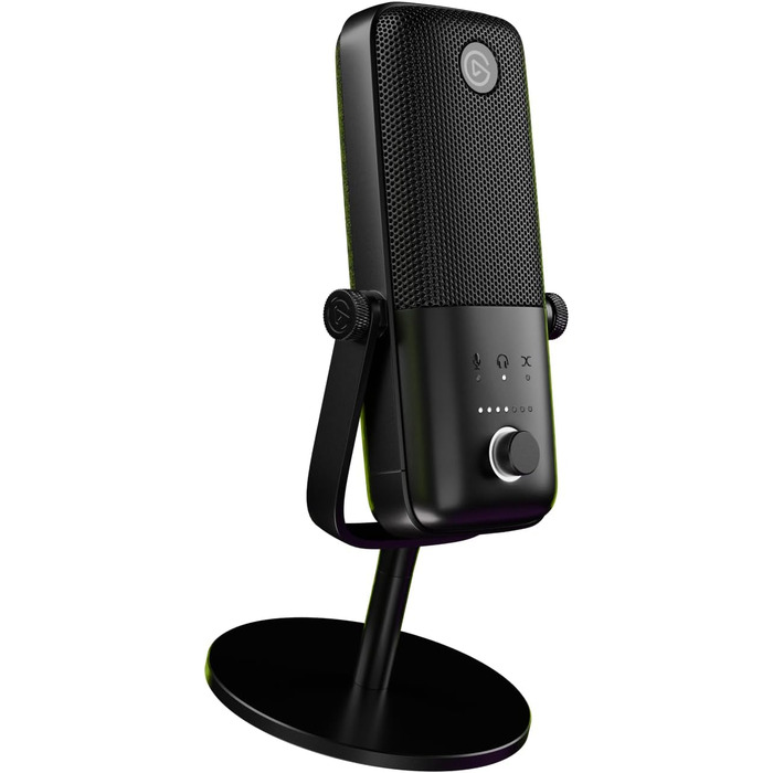 Elgato Wave:3 - Професійний USB-конденсаторний мікрофон для стрімінгу, подкастів, геймінгу та home office, безкоштовне програмне забезпечення для мікшування, плагіни звукових ефектів, захист від спотворень, Plug & Play, для Mac - PC мікрофон