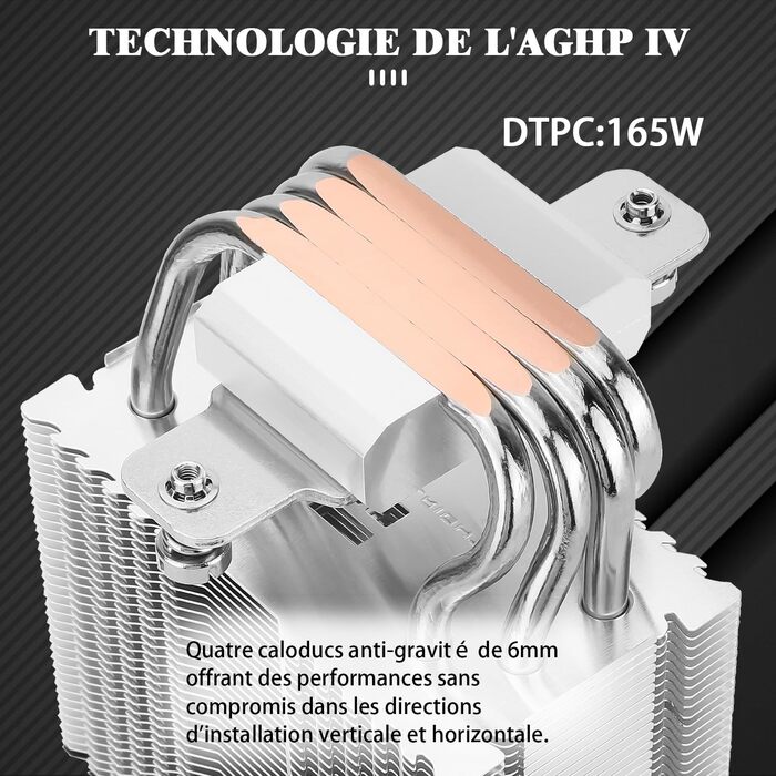 Thermalright Assassin X 90 SE ARGB: Кулер для CPU з 4 тепловими трубками, 92 мм вентилятор, технологія AGHP 4th, сумісний з AMD AM4/AM5/Intel 1700/1150/1151/1200