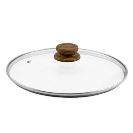 Сковорода Livington Copper & Stone 28 см з кришкою - індукційна, антипригарна, для всіх плит. Сковорода для смаження без олії