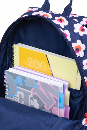 Багатовідсіковий шкільний рюкзак CoolPack (синій, помаранчевий, рожевий), 27 л