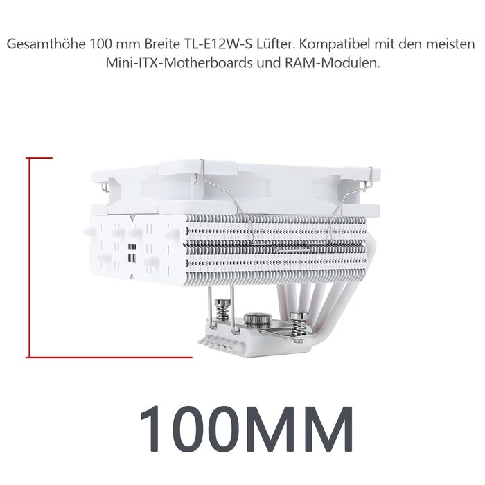 Thermalright SI-100: Повітряний кулер для CPU з 6 тепловими трубами, тихий вентилятор TL-E12B PWM, технологія AGHP 3.0, сумісний з AMD AM4/AM5 та Intel 1150/1151/1200/1700/2066