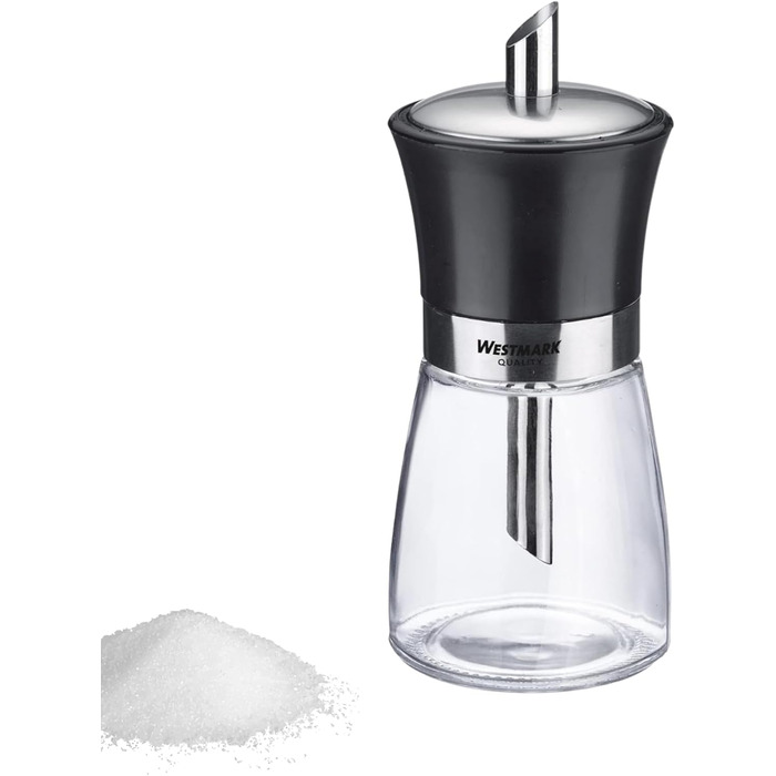 Дозатор для цукру Westmark Blacky, 190 мл, скло/нержавіюча сталь/пластик