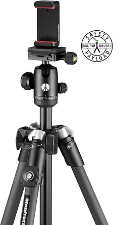Штатив Manfrotto Element MII 4 секції, алюміній, чорний (MKELMII4BK-BH)