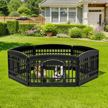 Iris Ohyama Dog Playpen with 6 Panels, 24