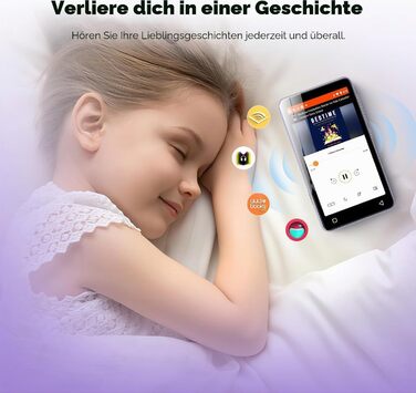 MP3-плеєр innioasis 160GB з Bluetooth та WiFi, Android MP4 плеєр з сенсорним екраном 4', підтримка Spotify, Amazon Music та Audible, фіолетовий, для дітей