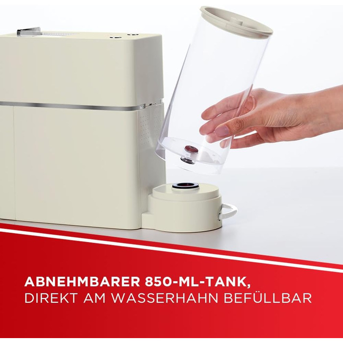 POLTI Coffea S15W: Еспресо-машина з резервуаром 0,85 л (білий/бежевий)