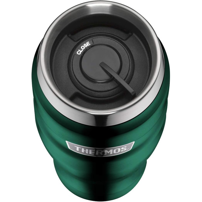 Термокружка туристична Thermos King, нержавіюча сталь, 470 мл, зелений (Pine Green)