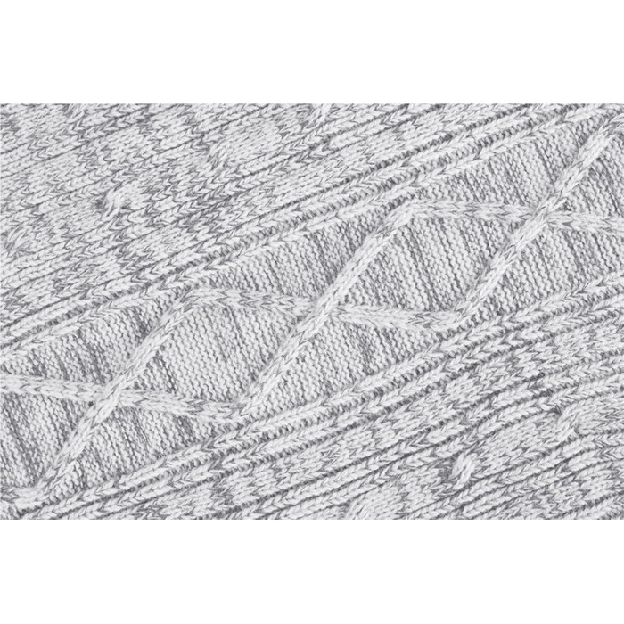 Чоловічий в'язаний кардиган Runcati з довгими рукавами, коміром та застібкою-блискавкою. Сірий колір, розмір XXL.