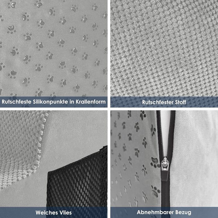 Сходинки для собак, 2 ступені: портативна, водонепроникна, з миючим покриттям. Підходить для маленьких собак та котів. Сірий колір.