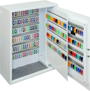 Шкафчик для ключів Phoenix Cygnus KS0032E на 48 ключів з брелоками, білий (300 гачків)