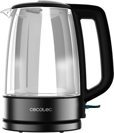 Cecotec ThermoSense 1.7L Electric Kettle - Borosilicate Glass, 2200W, 360° Swivel Base, LED Indicator, Safety System