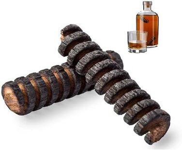 Набір для копчення коктейлів - Коптильня для віскі з пістолетом, тарілкою та стружкою - 6 смаків - Елегантний набір для копчення 'все в одному' для ідеальних напоїв та страв