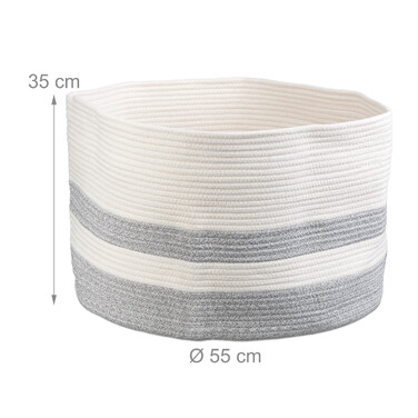 Relaxdays Cotton Storage Basket