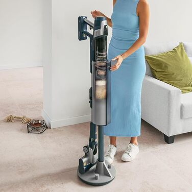 Бездротовий пилосос Cecotec Conga Rockstar 5500 Hurricane Station Flex Max: 220AW, 700W, станція самостійного очищення, 90 хв роботи, антизаплутувальна щітка, гнучкий шланг, циклонна технологія