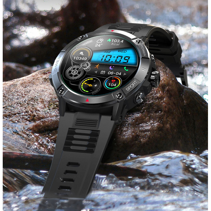 Смарт-годинник G-Wear чорний з функцією Bluetooth-дзвінків