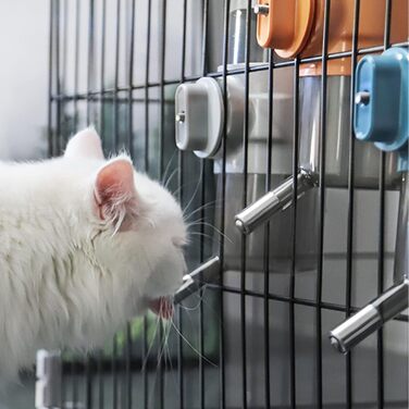 Водяна пляшка для собак [Сірий, 500 мл] - Водяний диспенсер для домашніх тварин, не протікає. Підходить для собак, котів, кроликів, клітки. Об'єм 500 мл, сірий колір