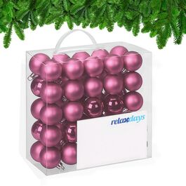 Relaxdays Set of 50 Christmas Baubles