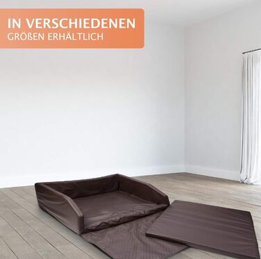 Преміум лежанка для собак Mayaadi-Home - 100 x 70 x 38 см | Лежанка для собак в авто | Лежанка в багажник з захисним покривалом | Чорно-біла, розмір M (100x70x38 см)