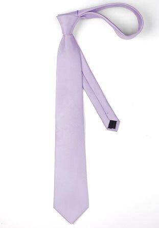Набір краваток Enlision для чоловіків: однотонні краватки та кишеньковий хустинка. Класичний стиль для весілля, ділових зустрічей та особливих подій. (Фіолетовий)