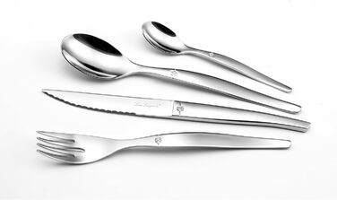 Lou Laguiole - Jet - 24-Piece Stainless Steel Cutlery Set