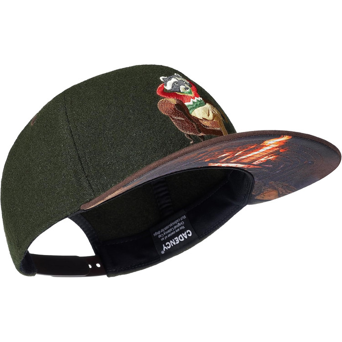 Кепки Snapback Cadency® для чоловіків та жінок, унікальні, з індивідуальним дизайном, бейсболки з прямим козирком, унісекс, регульовані, теплі зимові - темно-зелені