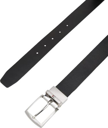 Чоловічий ремінь Tommy Hilfiger Denton 3,5 см, двосторонній, синій (Space Blue / Black)