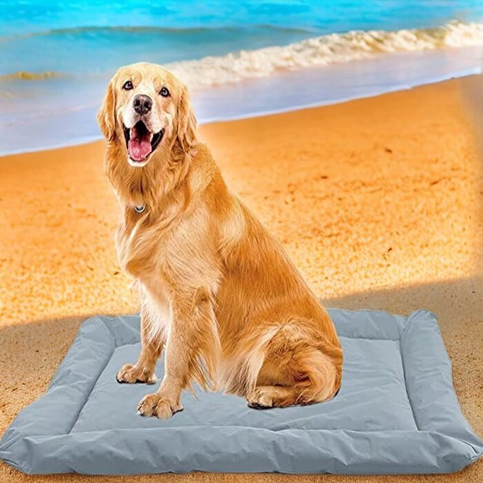 Водонепроникний килимок для собак JIAMIAN: ортопедичний, для подорожей, великих та середніх порід (синій)