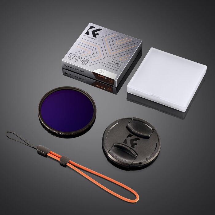 Поляризаційний фільтр K&F Concept 72mm CPL - для об'єктивів фото- та відеокамер