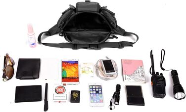 Тактична чоловіча поясна сумка Molle, водонепроникна, унісекс, чорна