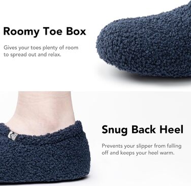 Домашні тапочки RockDove з теплим флісом для жінок, закритий задник, розмір 38/39 EU, темно-синій