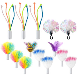 GoldenSun Cat Toy, Rechargeable, Interactive 4-in-1 Toy for Indoor Use, Hide-and-Seek Toy for Kittens, Whack-a-Mole Motion, Electronic Cat Toy for Exercise (Colorful Feathers)