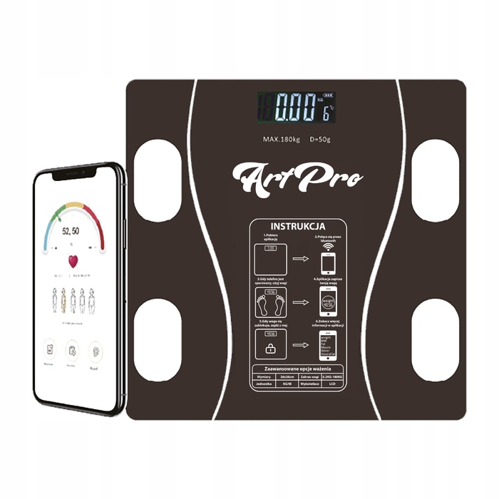 Ваги для ванної кімнати ArtPro Bluetooth 5.0