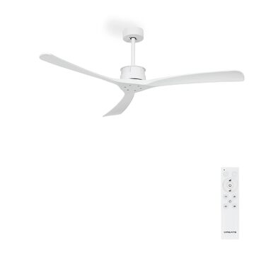 Вентилятор стельовий CREATE WINDLARGE чорний з дерев'яними лопатями та пультом ДК, Ø152 см, 40W, 6 швидкостей, DC-мотор, літній/зимовий режим