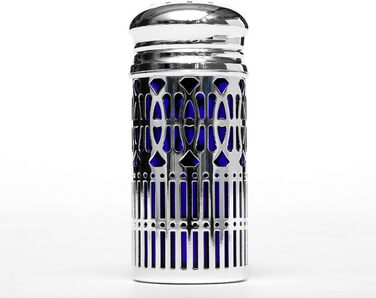 Silver Plated Salt and Pepper Shakers - Metal Spice Shakers - Fine Salt Shaker - Silver Shakers - 2 Piece Set (Variant 1: 7 x 2.5 cm (H x Ø))