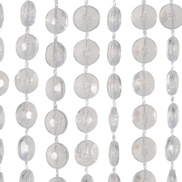 Дверна штора HAB & GUT Mini-DIAMANTEN, прозора, 90x200 см, щільна, антимоскітна, перлинно-паєткова