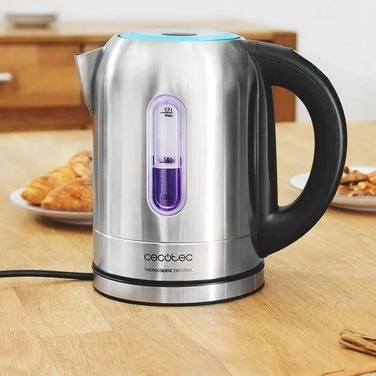 Електричний чайник Cecotec ThermoSense290, 2200 Вт, 1,7 л, сріблястий/сірий