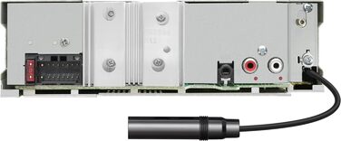 Автомагнітола JVC KD-X282DBT з USB, DAB+, Bluetooth, мікрофоном, AUX, саундпроцесором, 4x50 Вт, червоне підсвічування кнопок