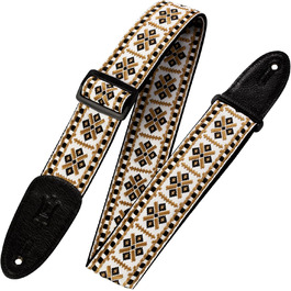 Гітарний ремінь Levy's Leathers Jacquard Weave Hootenanny, шкіра жаккард
