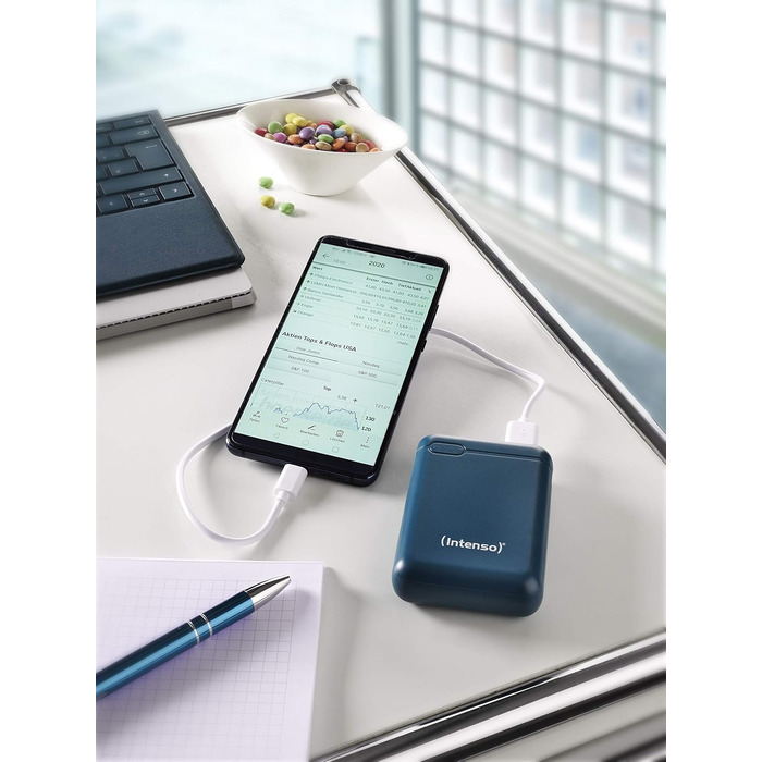 Powerbank Intenso XS 10000mAh Petrol: зарядний пристрій для смартфона, планшета, MP3-плеєра, цифрової камери