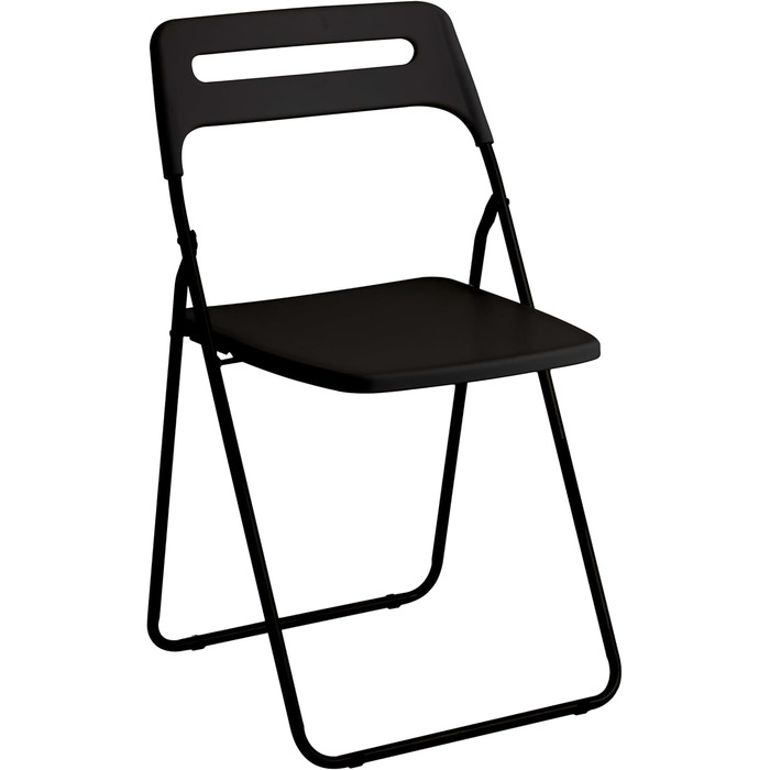 Складаний стілець Baroni Home для дому та вулиці, сталевий каркас, білий, 42x38x78 см