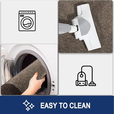 При Entrance килимок для бруду FCSDETAIL 60 x 90 см, вологопоглинаючий та антиковзаючий килимок для входу, собак та дому, коричневий