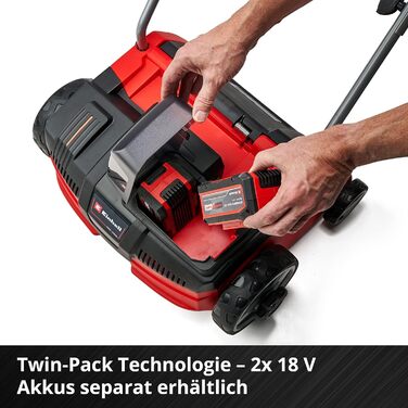 Einhell Battery-Powered Scarifier-Aerator GC-SC 36/31 Li-Solo Power X-Change (Lithium-Ion, 36 V, 31 cm working width, 3-in-1 combo, ball-bearing roller with 8 blades, without battery and charger)